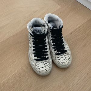 P448 snakelike high top sneakers